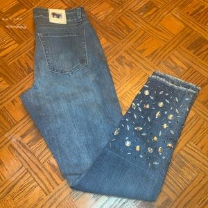✨ Rhinestone and Beaned Detailed Jeans✨